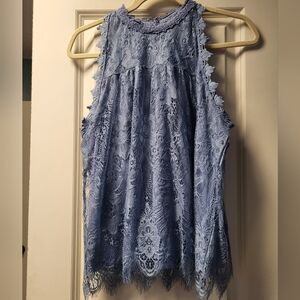 Paper+Tee Lace Halter Top